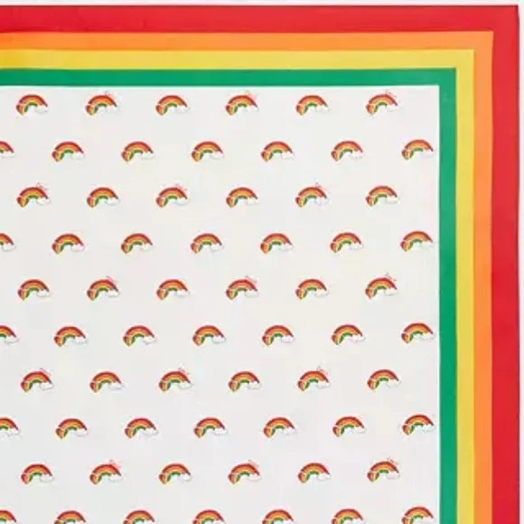 Coach Rainbow Print Silk Bandana NWT Discontinued Item - Picture 4 of 6